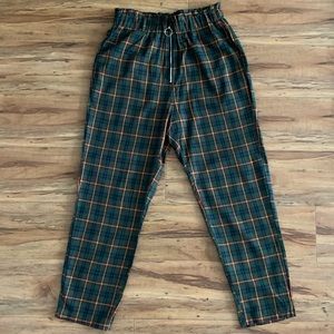 Shein Size M Plaid High Waist Pants